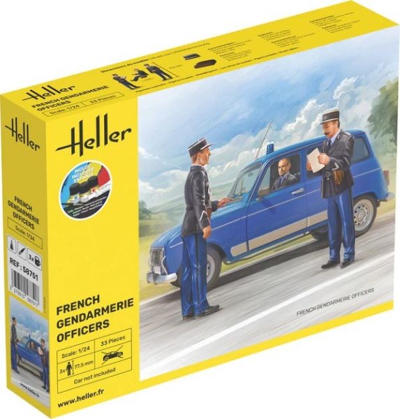 HEL58751 - Startpakket met verf en accessoires - Franse gendarmerieofficieren - 1