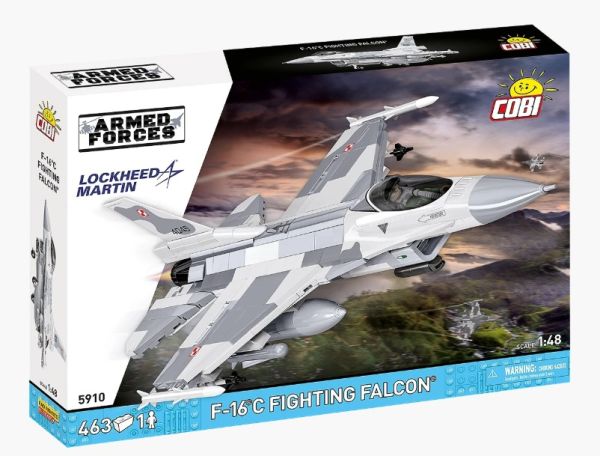 COB5910 - Lockheed F-16C Fighting Falcon jachtvliegtuig - 463 onderdelen - 1