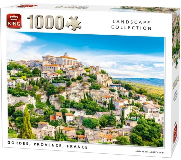 KING55981 - Puzzel 1000 stukjes Gordes Provence in Frankrijk - 1