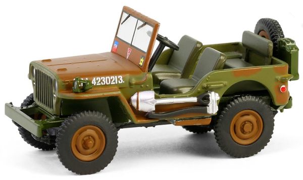 GREEN61050-A - JEEP Willys MB 1942 1e Canadese tankbrigade uit de serie BATAILLON 64 in blisterverpakking - 1