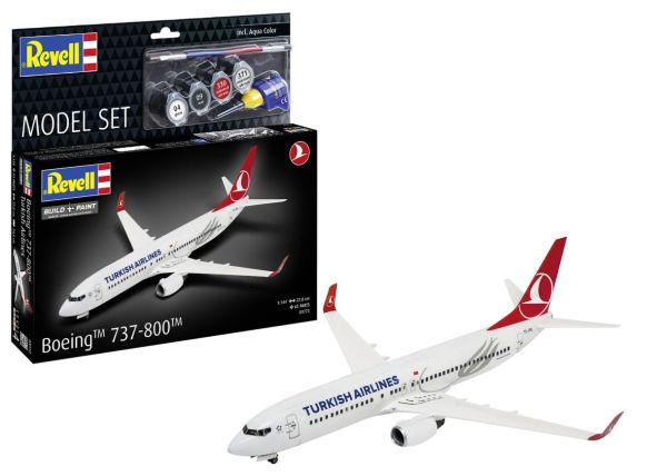 REV63772 - Turkish Airlines Boeing 737-800 vliegtuig om te monteren en te schilderen - 1
