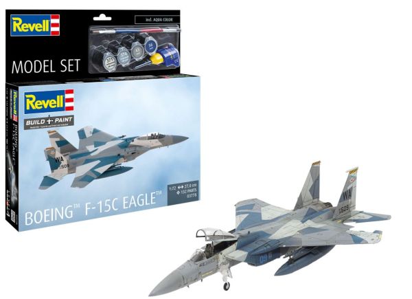 REV63778 - MODELSET - BOEING F-15C Eagle Bouwpakket met verf - 1