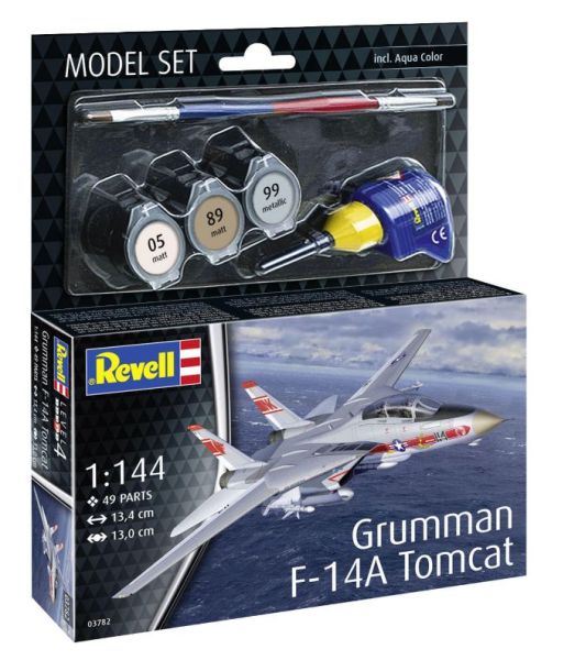 REV63782 - MODEL SET - GRUMMAN F-14A Tomcat gevechtsvliegtuig om te bouwen met verf - 1