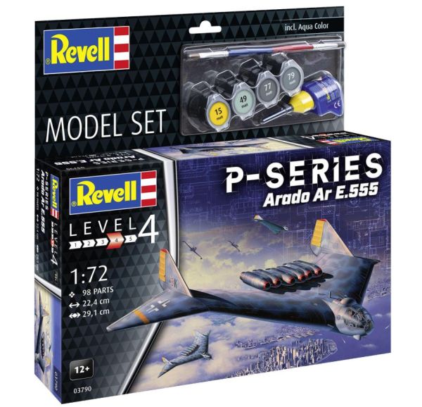 REV63790 - MODEL SET - ARADO Ar E.555 - P-Series jachtvliegtuig om te bouwen met verf - 1