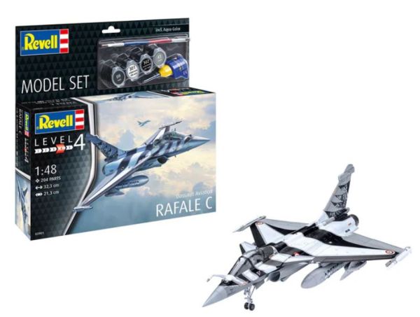 REV63901 - MODELSET - RAFALE C straaljager om te bouwen met verf - 1