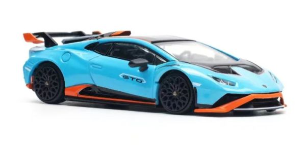 PR640110 - LAMBORGHINI Huracan STO Blauw en oranje - 1
