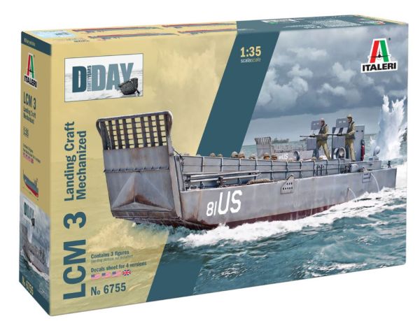 ITA6755 - LCM 3 Militair schip Om te monteren en te schilderen verf - 1