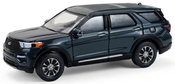 GREEN68070-D - FORD Explorer 2024 steenblauw uit de serie SHOWROOM FLOOR in blisterverpakking - 1
