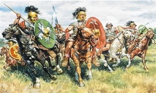 ITA6028 - Romeinse cavalerie 1e eeuw BC om te schilderen - 1