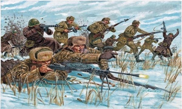 ITA6069 - Russische infanterie – Overschilderbare winteruniformen - 1