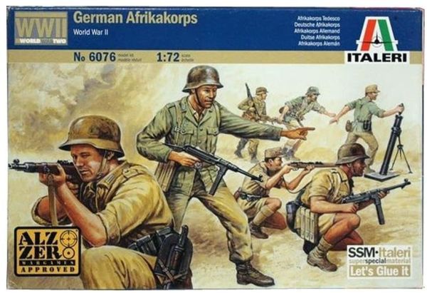 ITA6076 - Duitse Afrikakorps van de Tweede Wereldoorlog om te schilderen - 1