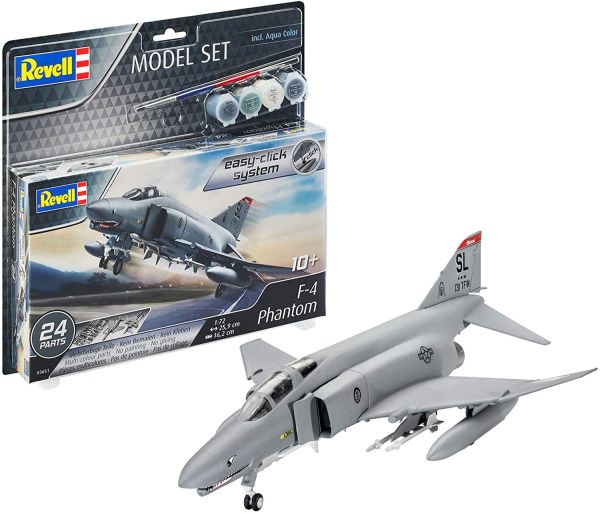 REV63651 - Modelset Vliegtuig F-4E Phantom met schilderij om in elkaar te zetten - 1