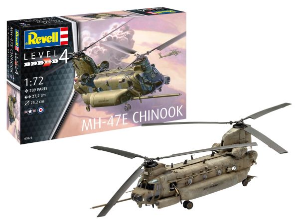 REV63876 - MH-47E Chinook-helikoptermodelset met schilderij om te monteren - 1