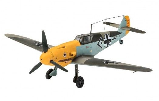 REV63893 - Modelset - Vliegtuig Messerschmitt Bf109 F-2 met schilderij om te monteren - 1