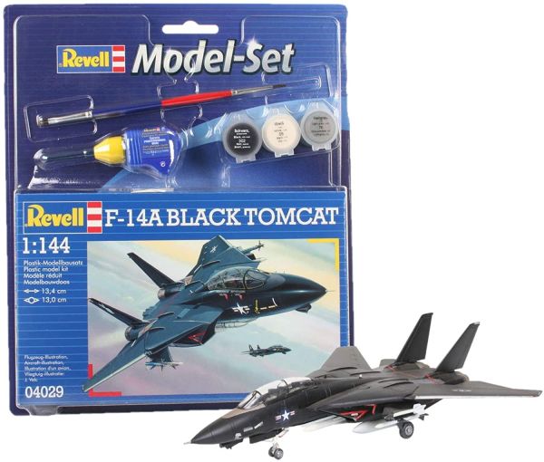 REV64029 - Modelset F-14A Black Tomcat met schilderij om in elkaar te zetten - 1