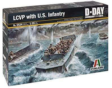 ITA6524 - LCVP met Amerikaanse infanterie om te monteren en te schilderen - 1