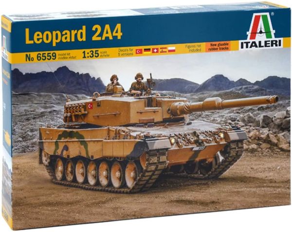 ITA6559 - LEOPARD 2A4 tank om te monteren en te schilderen - 1
