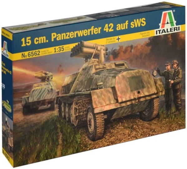 ITA6562 - Voertuig 15cm. Panzerwerfer 42 auf sWS om te monteren en te schilderen - 1