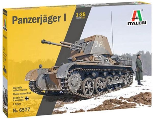 ITA6577 - PANZERJAGER I tank om in elkaar te zetten en te schilderen - 1