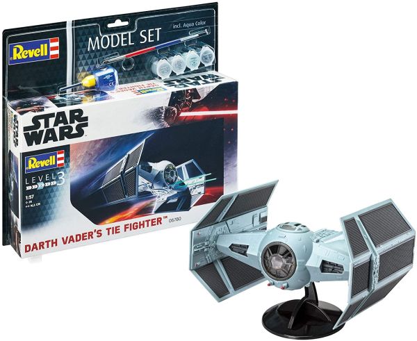 REV66780 - Modelset Darth Vader TIE Figher STAR WARS met schilderij om in elkaar te zetten - 1