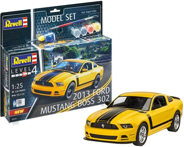 REV67652 - Modelset FORD Mustang boss 2013 met schilderij om in elkaar te zetten - 1