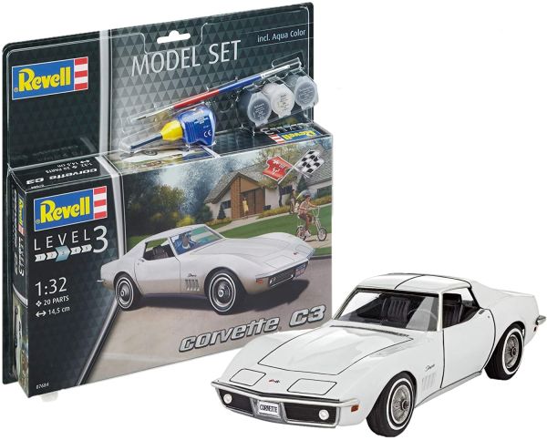 REV67684 - Modelset CORVETTE C3 met schilderij om te monteren - 1