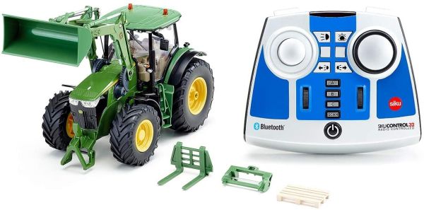 SIK6795 - JOHN DEERE 7310R met lader Radiogestuurd met Bluetooth afstandsbediening - 1