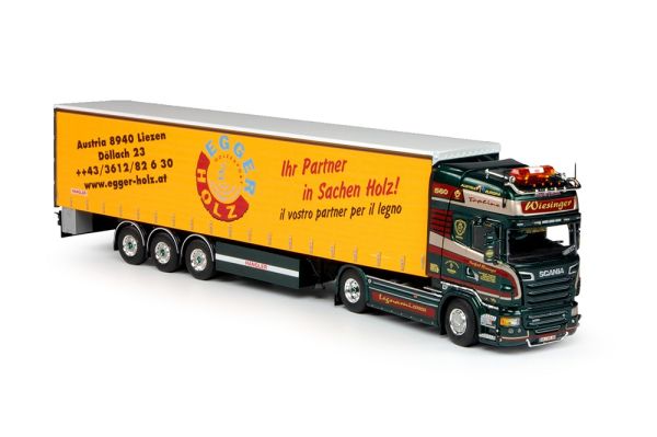 TEK68835 - SCANIA R09 Topline 4x2 met WIESINGER 3-assige aanhanger - 1