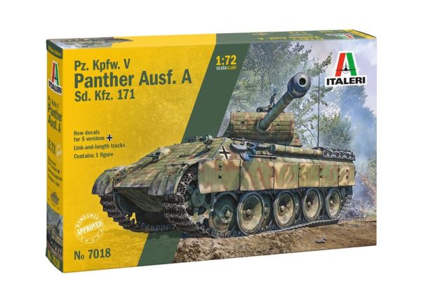 ITA7018 - PANTHER V Pz.Kpfw. A sd tank om te monteren en te schilderen - 1