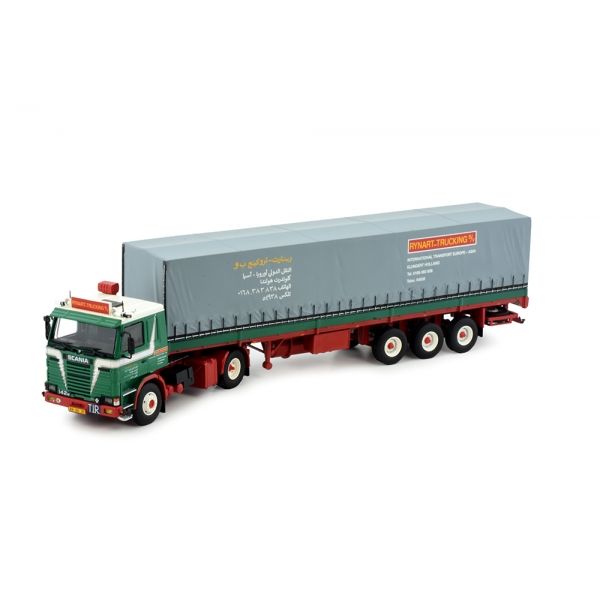 TEK77058 - Vrachtwagen met dekzeilaanhanger RYNART - SCANIA R142 4x2 - 1