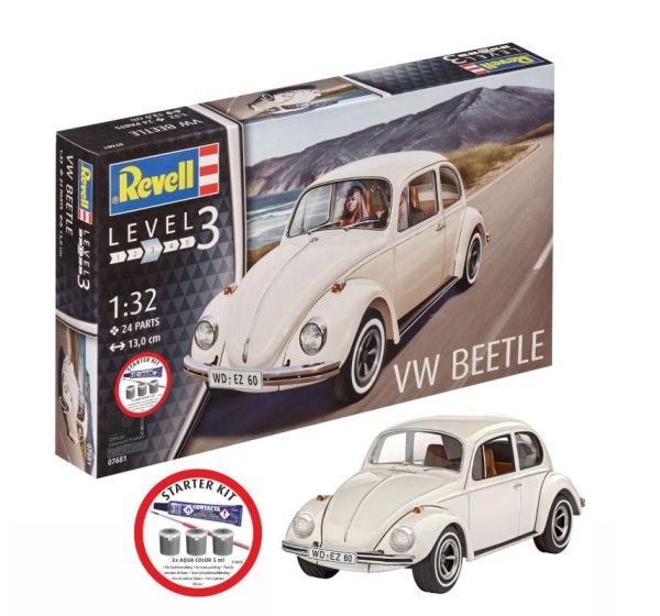 REV77681 - STARTERKIT - VOLKSWAGEN Kever met verf om te monteren - 1
