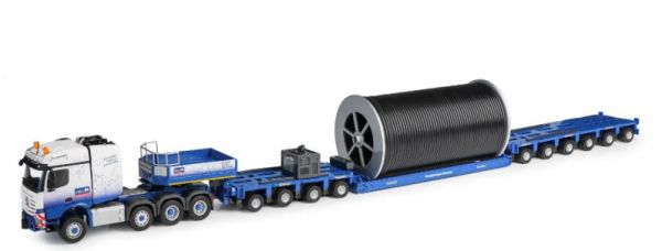 CON78262/02 - MERCEDES-BENZ Actros GL. 8X4 met dieplader GOLDHOFER 4+6 assen met haspel - 1