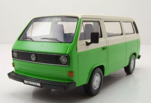 MMX79376VERT - VOLKSWAGEN Type 2 T3 busje Groen en beige - 1