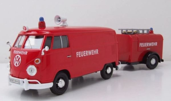 MMX79671 - VOLKSWAGEN Type 1 brandweerwagen met aanhanger - 1