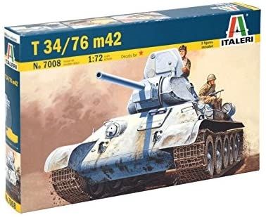 ITA7008 - Tank T34/76 m42 om te monteren en te schilderen - 1