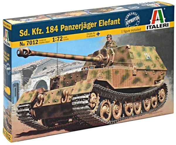 ITA7012 - Tank Sd.Kfz.184 Panzerjager Elefant om in elkaar te zetten en te schilderen - 1