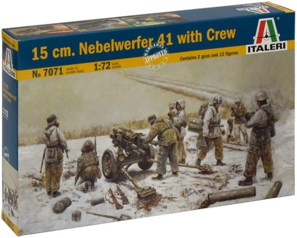 ITA7071 - 15 cm kanon. Nebelwerfer 41 met bemanning om te monteren en te schilderen - 1