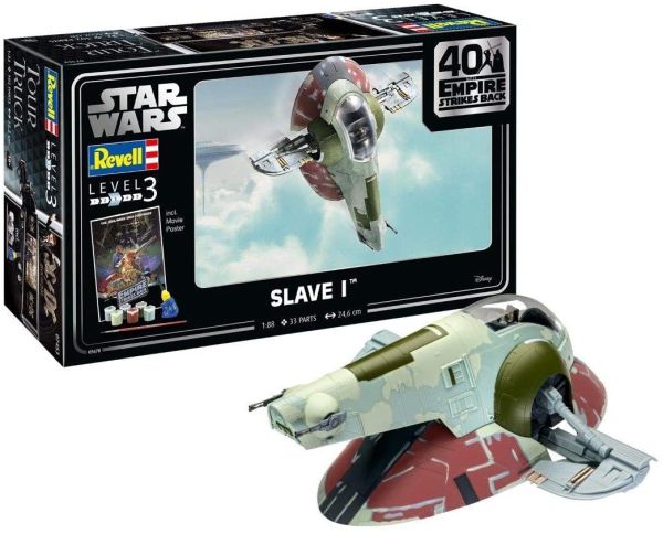REV05678 - Slave I-40th Anniversary The Empire Strikes Back STAR WARS verf en lijm inbegrepen om te monteren en te schilderen - 1