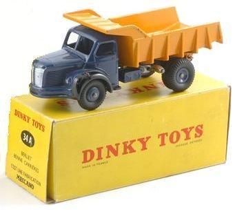 DIN34A - BERLIET 4x2 transporter Blauw en geel – ATLAS-editie - 1