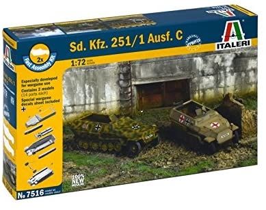 ITA7516 - Voertuig Sd.Kfz. 251/1 Ausf. Snel te monteren en te schilderen - 1