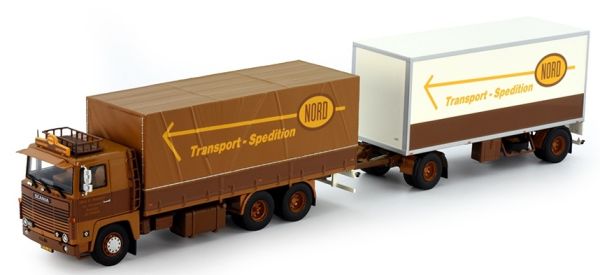 TEK75626 - SCANIA 141 Star 6x4 met aanhanger 1+1 ASG NORD assen - 1