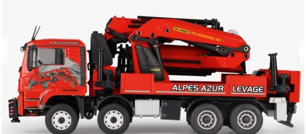 CON77224/01 - MAN TGS Euro 6 4 Assen met loskraan PALFINGER PK 200002L SH ALPES AZUR LEVAGE - 1