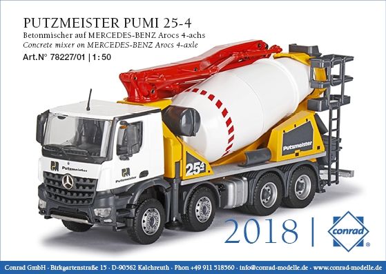 CON78227/01 - MERCEDES-BENZ Arocs 8x4 PUTZMEISTER frees met pomparm - 1