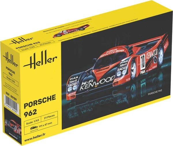 HEL80109 - PORSCHE 962 #10 om te monteren en te schilderen - 1
