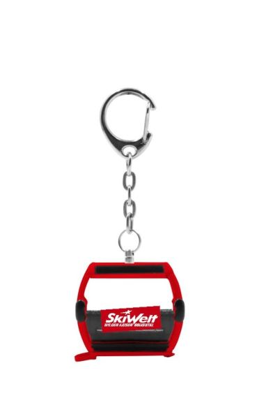 JC80127 - Rode OMEGA gondel sleutelhanger - SKIWELT - 1
