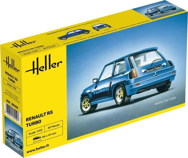 HEL80150 - RENAULT R5 Turbo om te monteren en te spuiten - 1