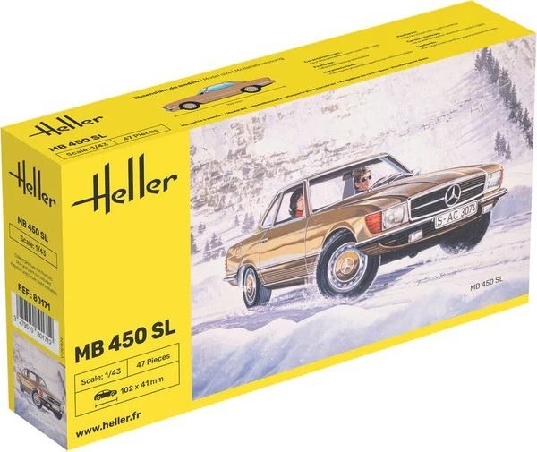 HEL80171 - MERCEDES-BENZ 450 SL monteren en spuiten - 1