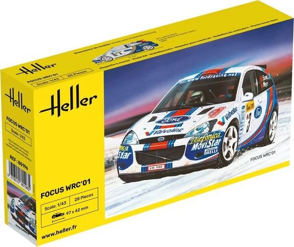 HEL80196 - FORD Focus WRC'01 #3 om te monteren en te spuiten - 1