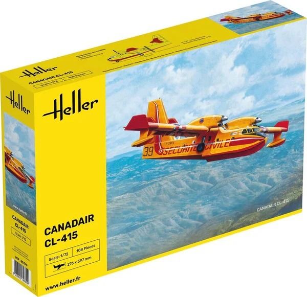 HEL80370 - Canadair CL-415 bommenwerpervliegtuig om te assembleren en te schilderen - 1