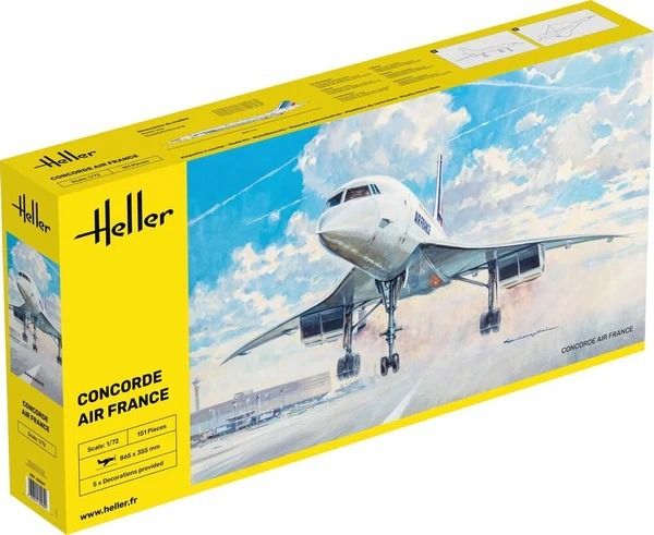 HEL80469 - Concorde AF (Air France) – bouw- en schilderset - 1